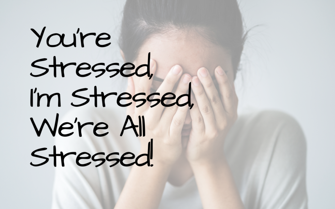 You’re Stressed. I’m Stressed. We’re All Stressed. Get Over it!